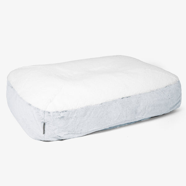 Sloucher Large-hundeseng Erstatningsdeksel - Kanin-fuskepels 01