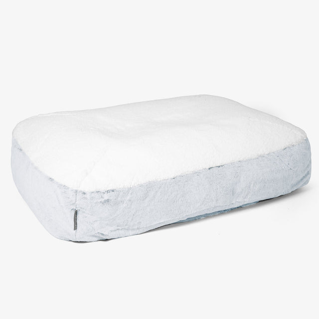 Sloucher Large-hundeseng Erstatningsdeksel - Kanin-fuskepels 01