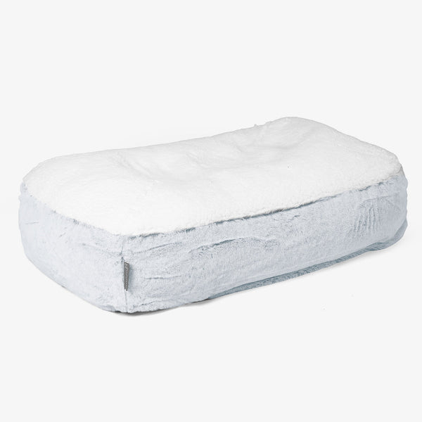 Sloucher Medium-hundeseng Erstatningsdeksel - Kanin-fuskepels 01