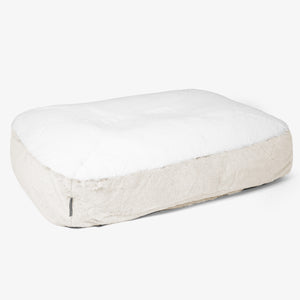 Sloucher Large-hundeseng - Kanin-fuskepels Hvit