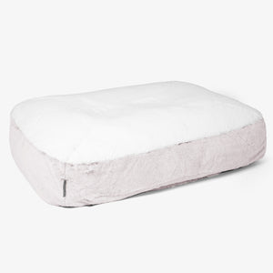 Sloucher Large-hundeseng - Kanin-fuskepels Støvete Rosa