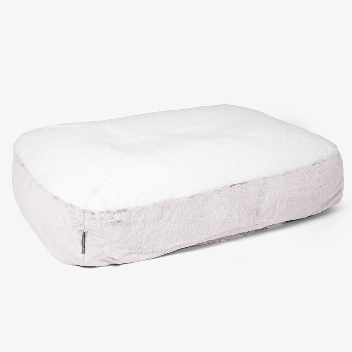 Sloucher Large-hundeseng - Kanin-fuskepels Støvete Rosa 01