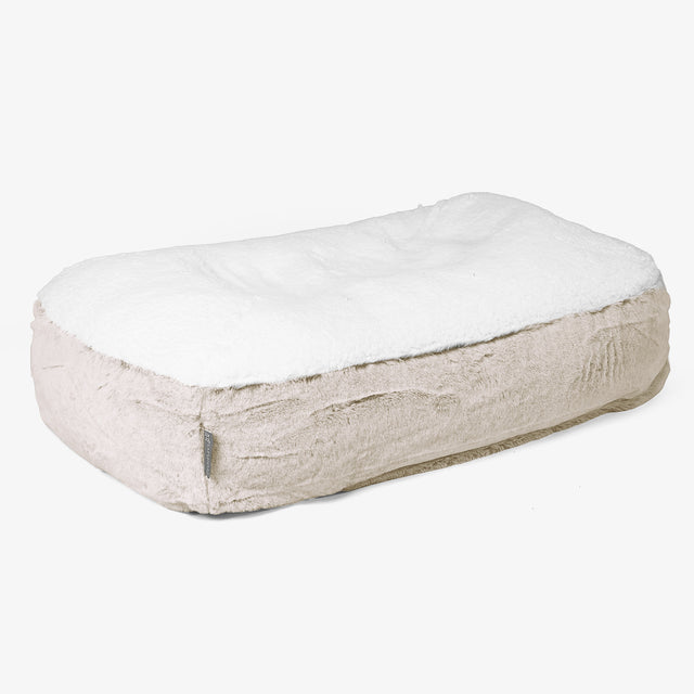 Sloucher Medium-hundeseng - Kanin-fuskepels Gyllenbrun 01
