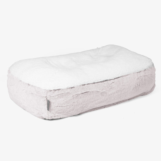 Sloucher Medium-hundeseng - Kanin-fuskepels Støvete Rosa 01