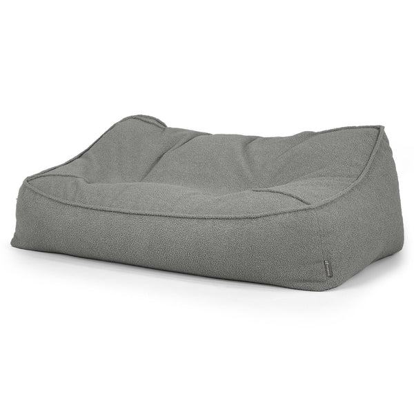 Sloucher Sakkosekk Sofa - Bouclé Grå