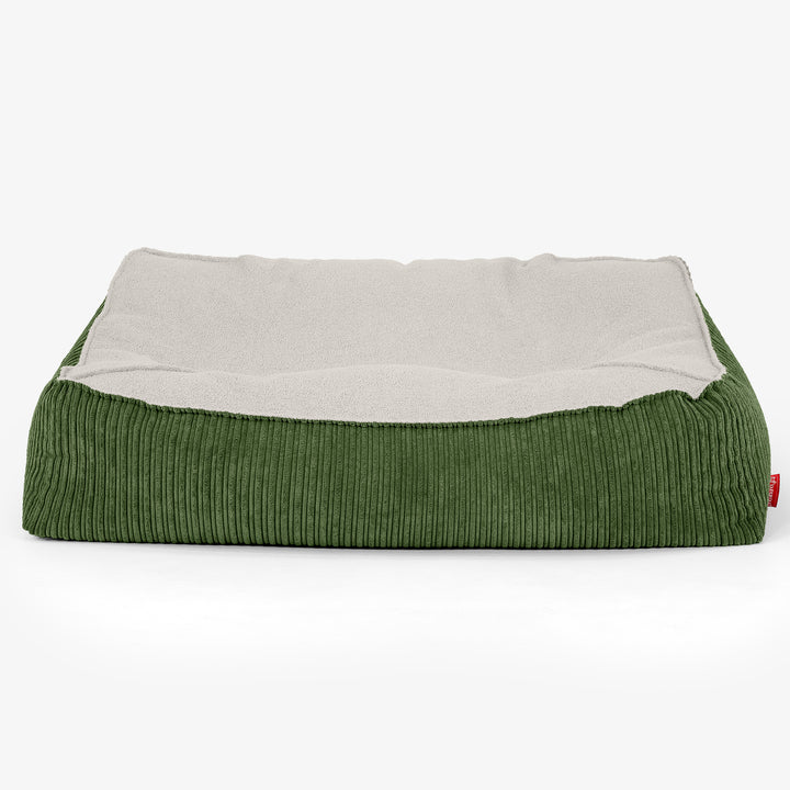 Sloucher Sakkosekk Sofa - Bouclé & Kordfløyel Skoggrønn 02