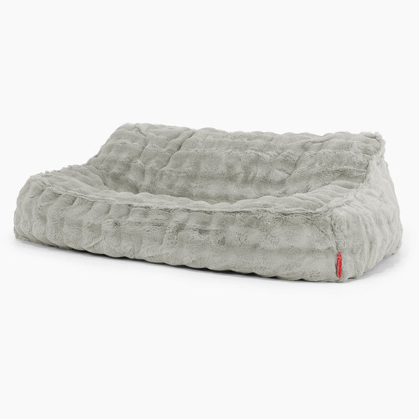 Sloucher Sakkosekk Sofa - Falsk Pels Boble Salviegrønn 01