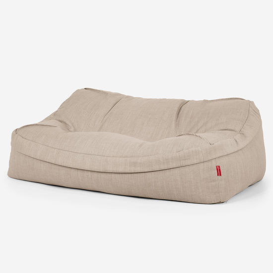 Sloucher Sakkosekk Sofa - Linen Look Krem 01