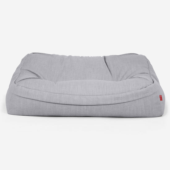 Sloucher Sakkosekk Sofa - Linen Look Sølv 02