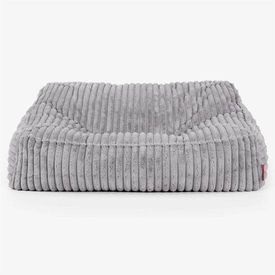 Sloucher Sakkosekk Sofa - Ultrabehagelig Kord Grå 02