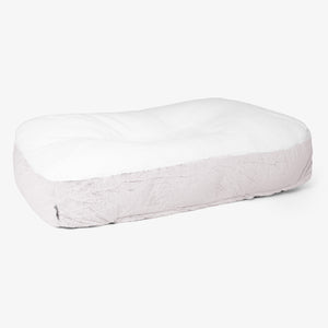 Sloucher XL-hundeseng - Kanin-fuskepels Støvete Rosa
