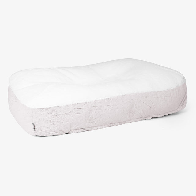 Sloucher XL-hundeseng - Kanin-fuskepels Støvete Rosa 01