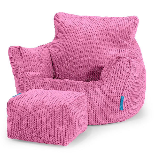 Småbarnestol Saccosekk 1-3 år - Pom-pom Rosa 02