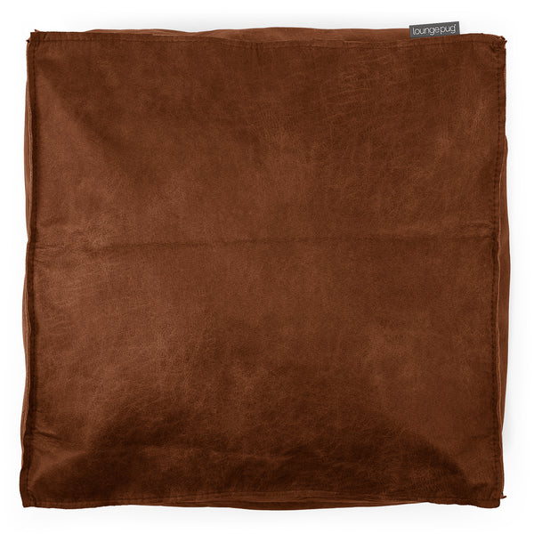Stor Gulvpute - Vintage Skinn Britisk Brun Fabric Close-up Image