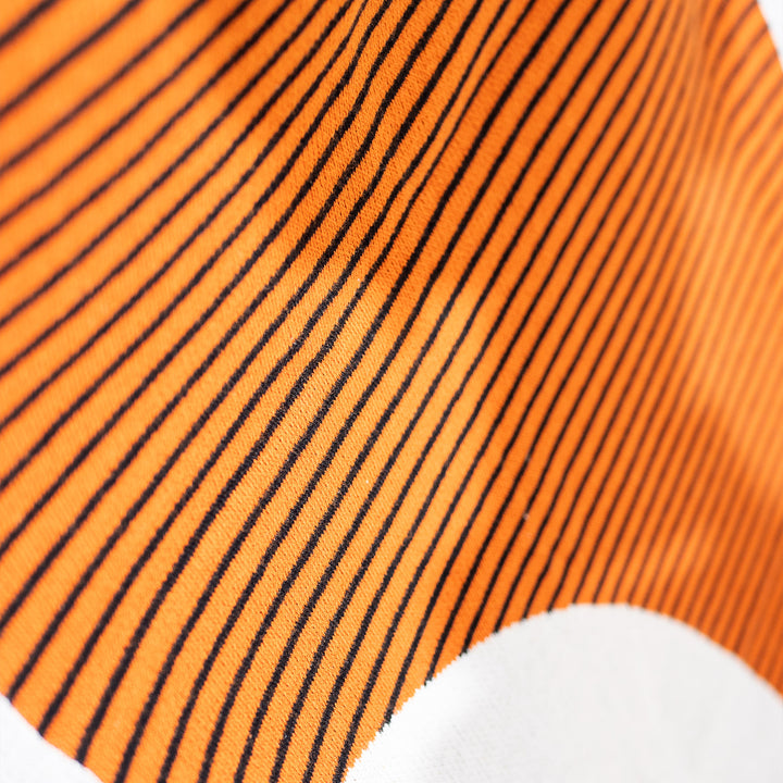 Sofa Pledd / Teppe - Strikket Abstrakt Fargeblokk Oransje 02