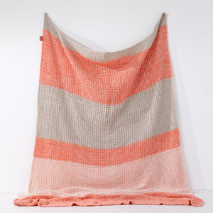 Sofa Pledd / Teppe - Strikket Chester Rosa