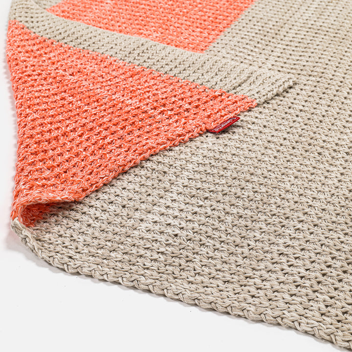 Sofa Pledd / Teppe - Strikket Chester Rosa 02