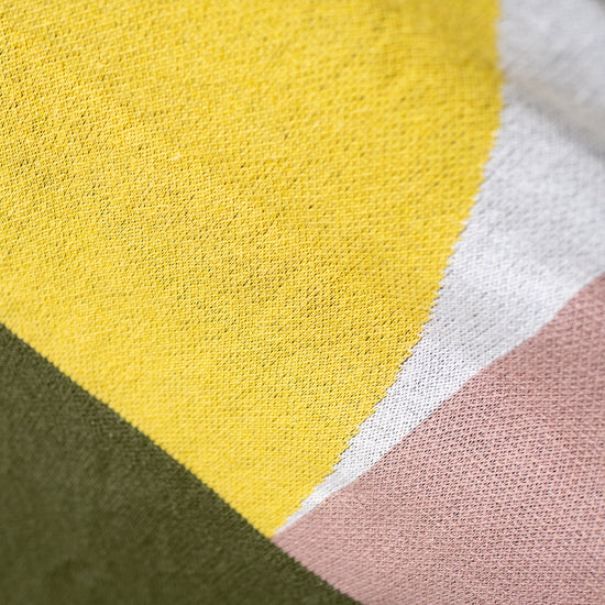 Sofa Pledd / Teppe - Strikket Geometrisk Fargeblokk Grønn 04