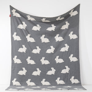 Sofa Pledd / Teppe - Strikket Kanin