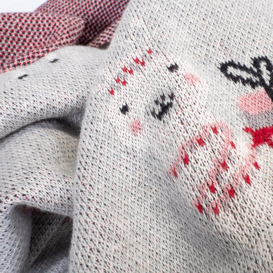 Sofa Pledd / Teppe - Strikket Llama 05