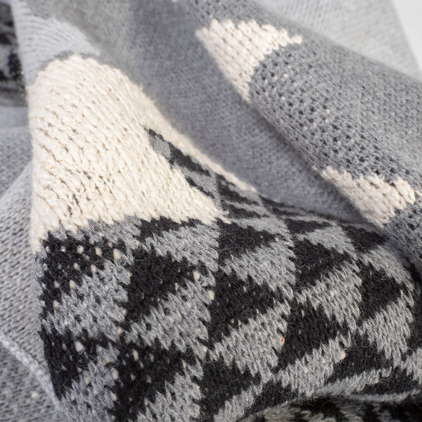 Sofa Pledd / Teppe - Strikket Solo Rev Fabric Close-up Image