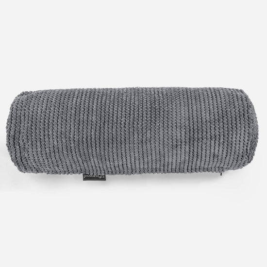 Sylinderputetrekk 20 x 55cm - Pom-pom Svart 02