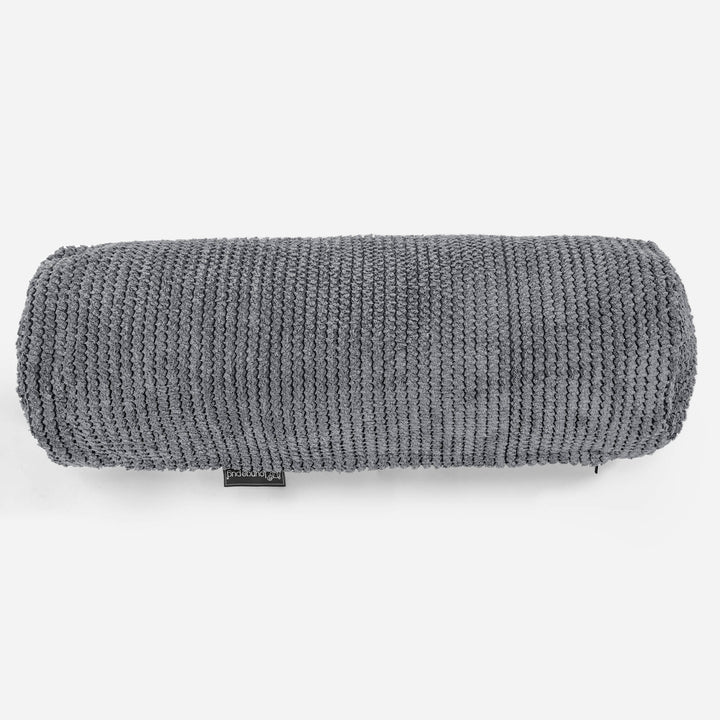 Sylinderputetrekk 20 x 55cm - Pom-pom Svart 02