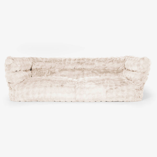 Louis 3-seter Saccosekk Sofa Erstatningsdeksel - Falsk Pels Boble 01