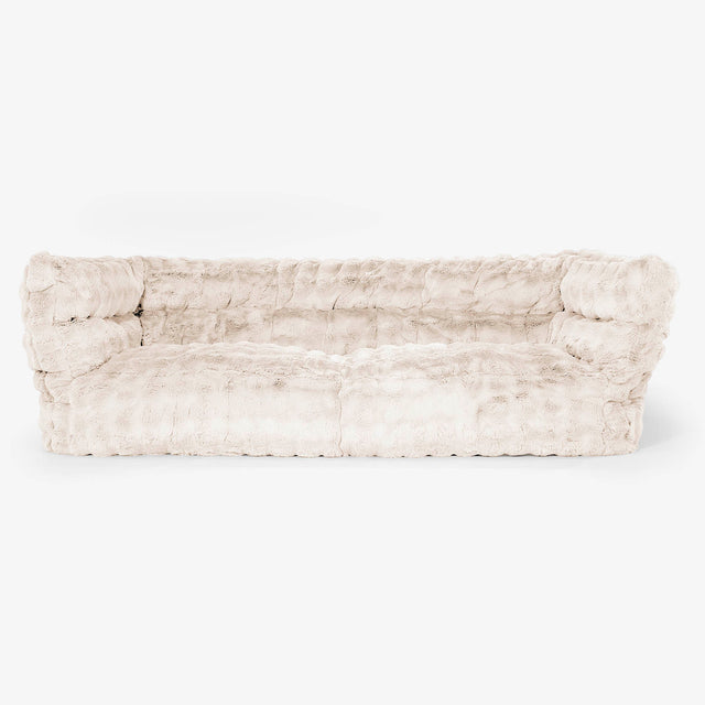Louis 3-seter Saccosekk Sofa Erstatningsdeksel - Falsk Pels Boble 01