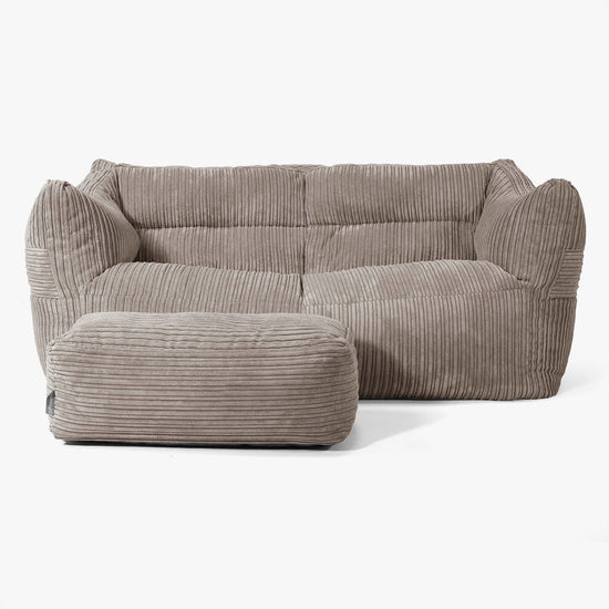 Victor Sakkosekk Sofa - Kordfløyel Duegrå 02