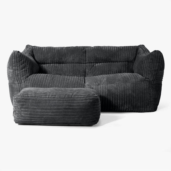Victor Sakkosekk Sofa - Kordfløyel Svart 02