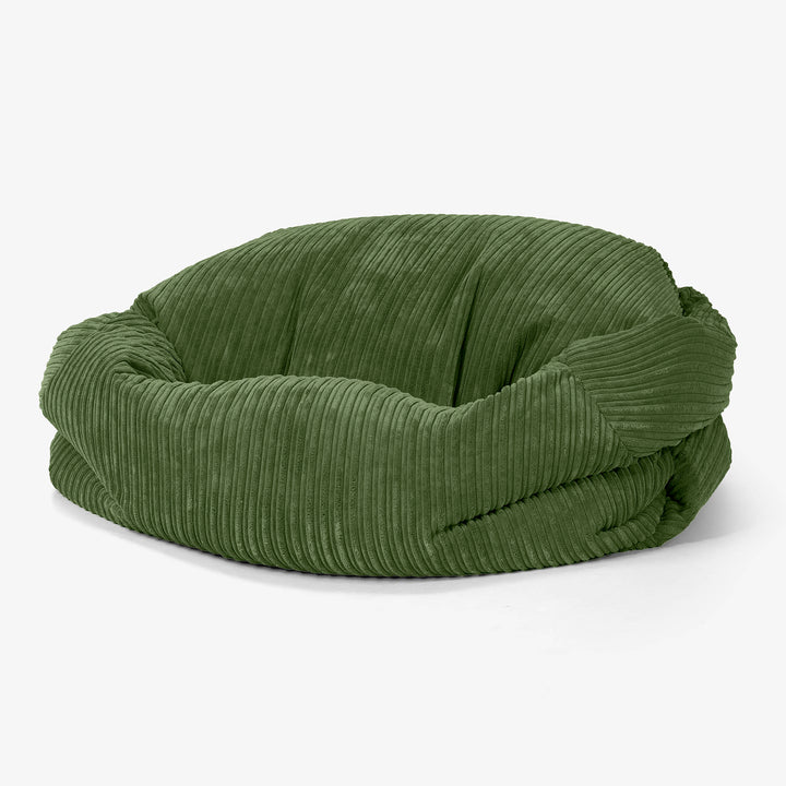 Sabine Sekkesofa - Kordfløyel Skoggrønn 01