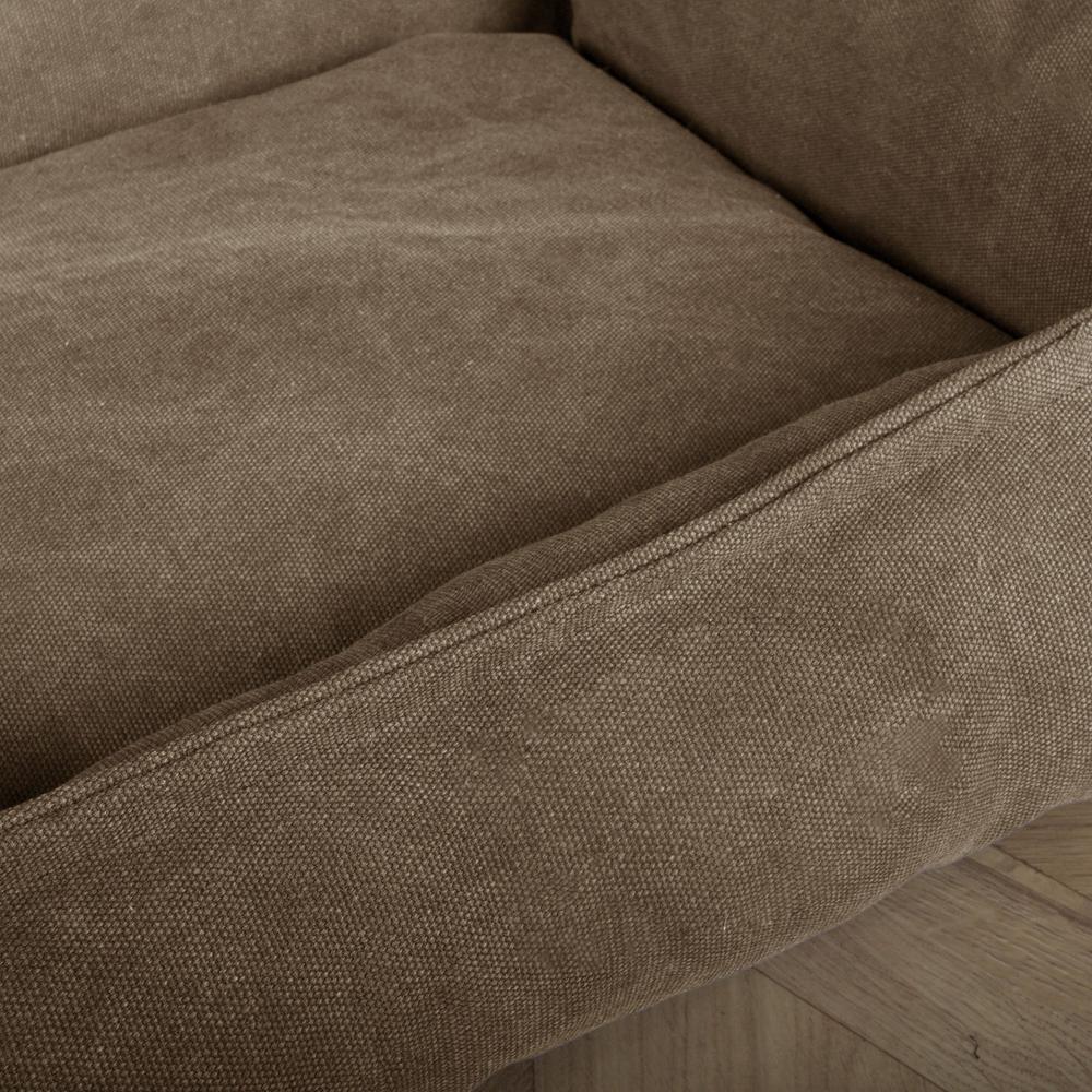 Madrassen, Ortopedisk Memory Foam Hundemadrass for Kjæledyr, Stor, XXL - Steinvasket Denim Khaki