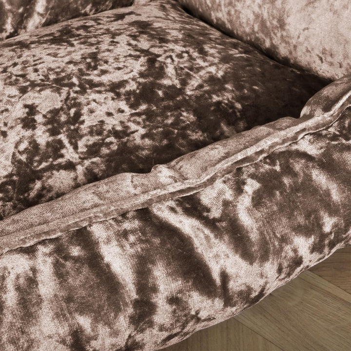 Hundekurv, Ortopedisk Memory Foam Hundeseng for Kjæledyr, Liten, Middels, Stor - Glitrende Trøffel