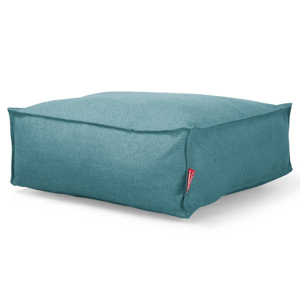 CloudSac 250 Memory Foam Ottoman Sittepuff - Interalli Ull Aqua