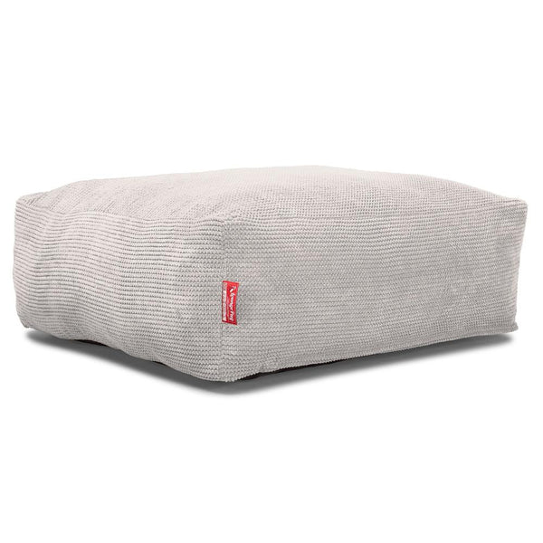 CloudSac 250 Memory Foam Ottoman Sittepuff - Pom-pom Elfenben