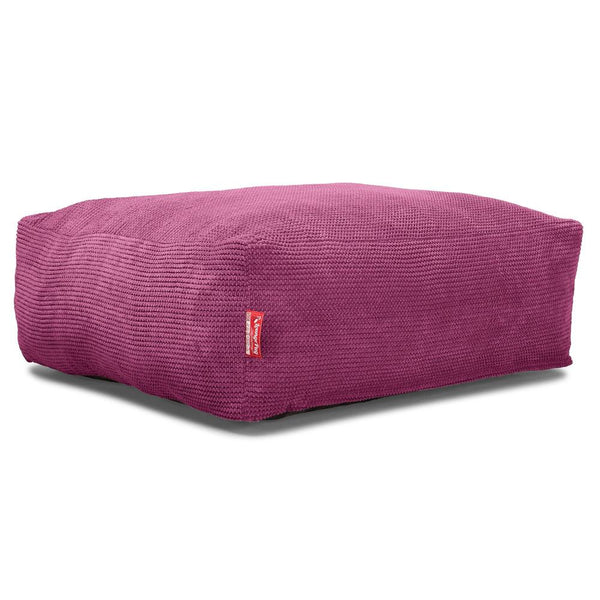 CloudSac 250 Memory Foam Ottoman Sittepuff - Pom-pom Rosa
