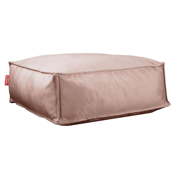 CloudSac 250 Memory Foam Ottoman Sittepuff - Fløyel Rosa