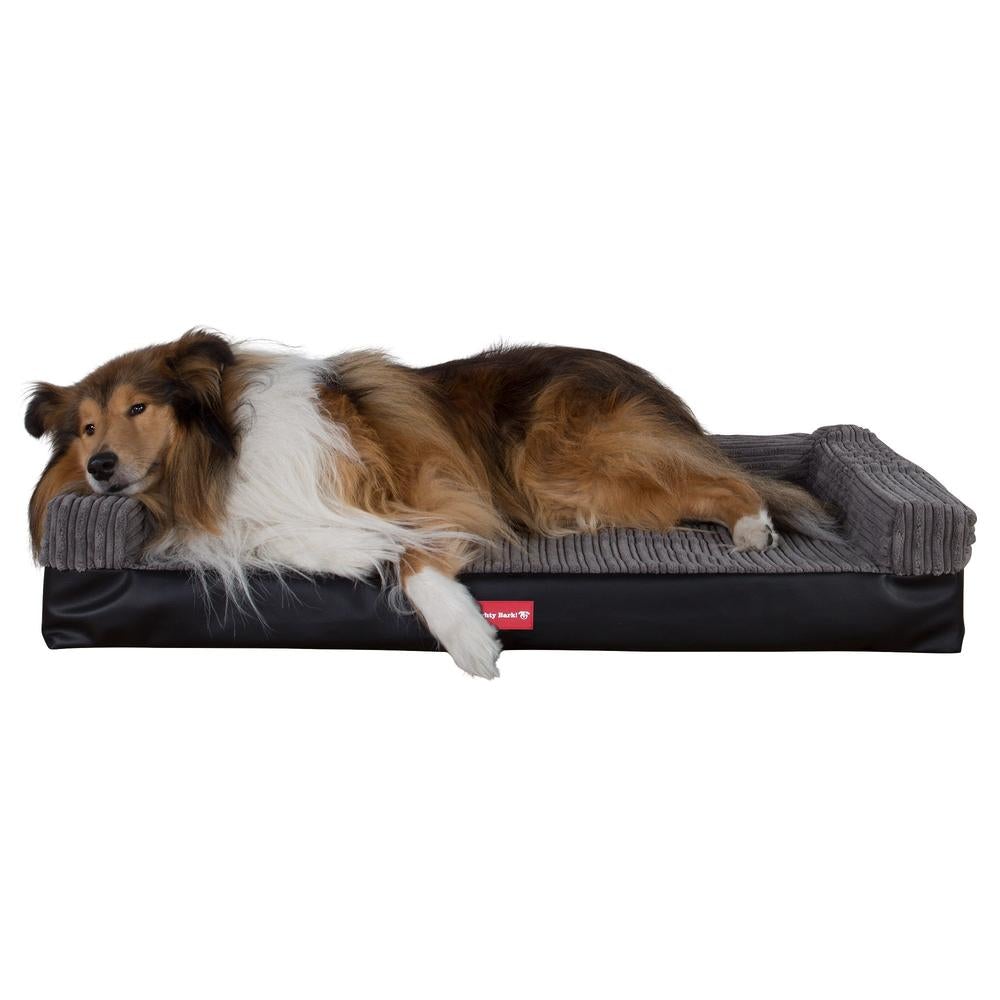 Benken, Ortopedisk Memory Foam Hundeseng, , Stor, Medium, XXL - Kunstskinn Svart
