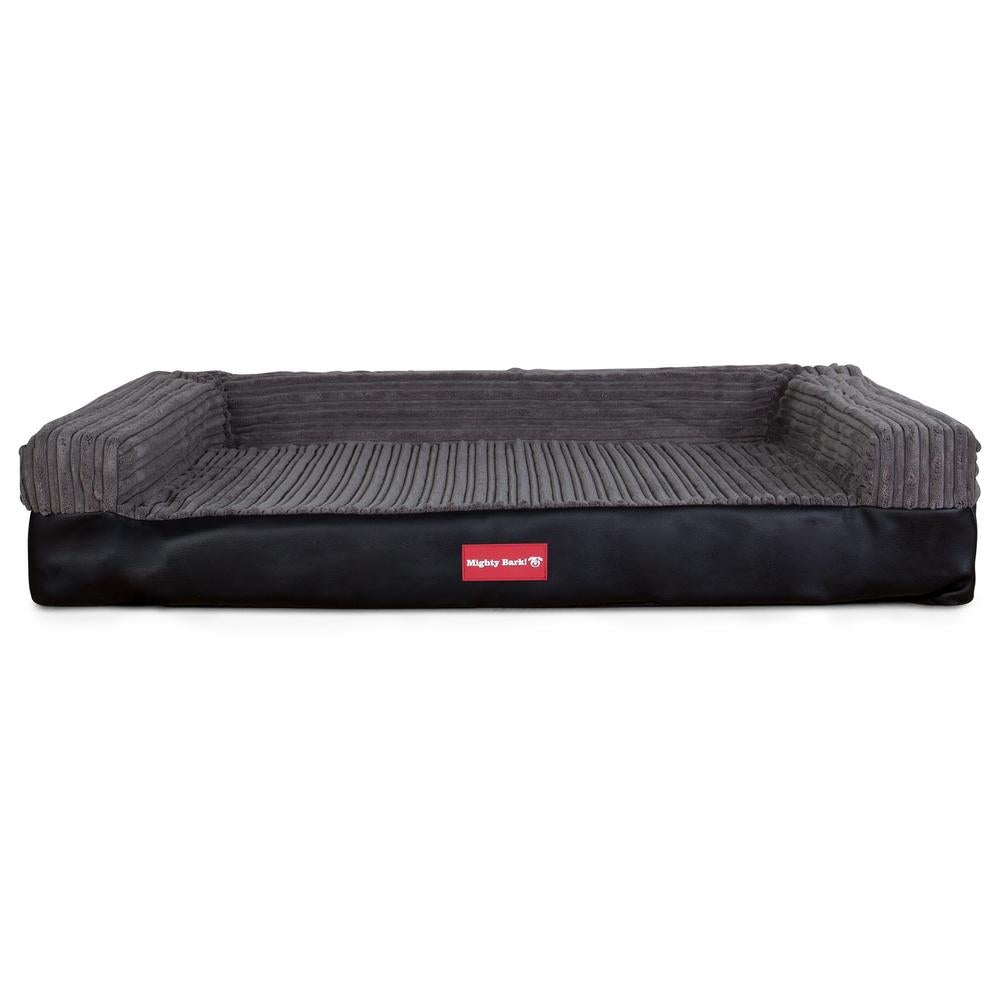 Benken, Ortopedisk Memory Foam Hundeseng, , Stor, Medium, XXL - Kunstskinn Svart