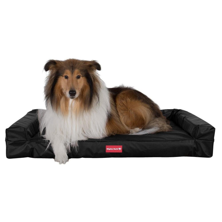 Benken, Ortopedisk Memory Foam Hundeseng, , Stor, Medium, XXL - Vanntett Svart