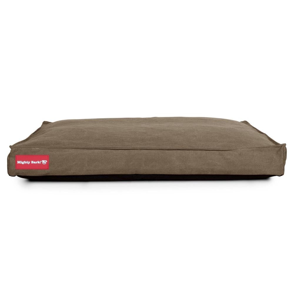 Madrassen, Ortopedisk Memory Foam Hundemadrass for Kjæledyr, Stor, XXL - Steinvasket Denim Khaki
