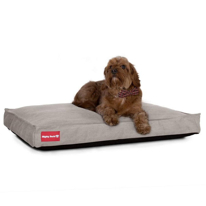 Madrassen, Ortopedisk Memory Foam Hundemadrass for Kjæledyr, Stor, XXL - Steinvasket Denim Tinn
