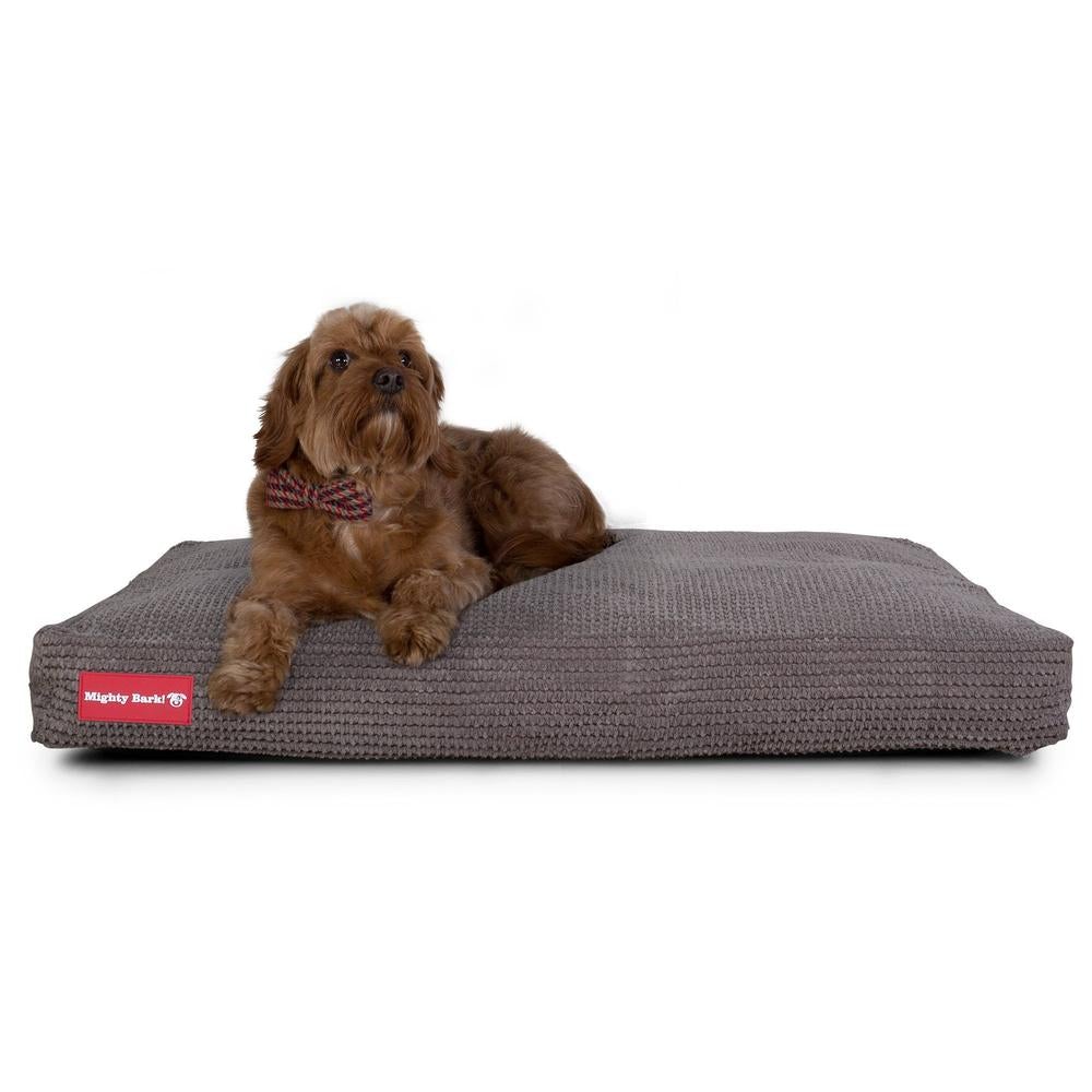 Madrassen, Ortopedisk Memory Foam Hundemadrass for Kjæledyr, Stor, XXL - Pom-pom Koksgrå