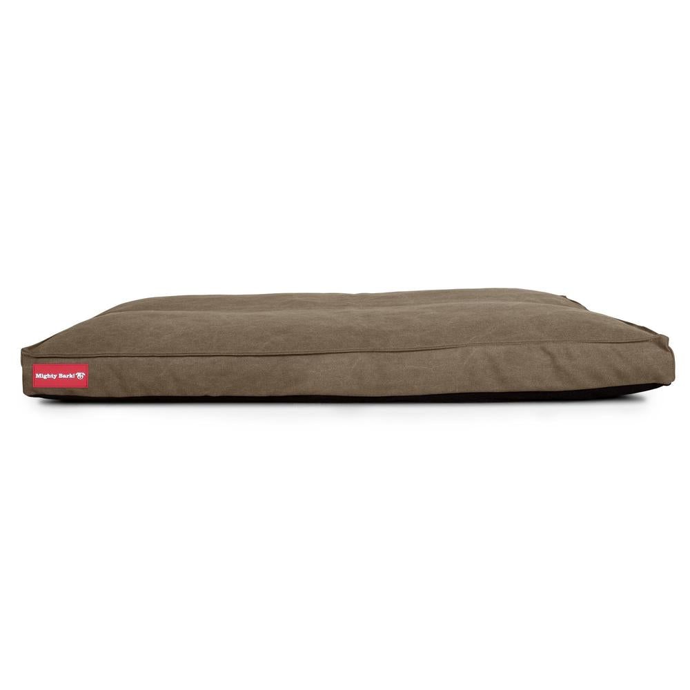 Madrassen, Ortopedisk Memory Foam Hundemadrass for Kjæledyr, Stor, XXL - Steinvasket Denim Khaki