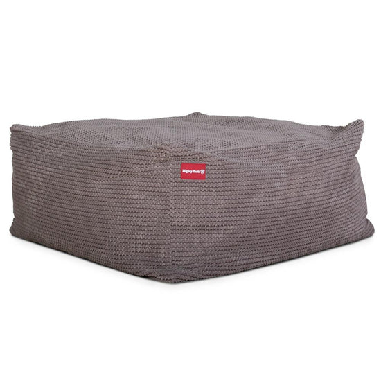 Hundepute / Puff, Memory Foam Hundeseng - Pom-pom Koksgrå