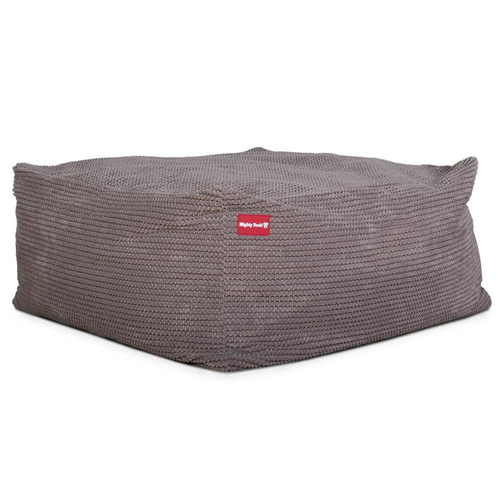Hundepute / Puff, Memory Foam Hundeseng - Pom-pom Koksgrå