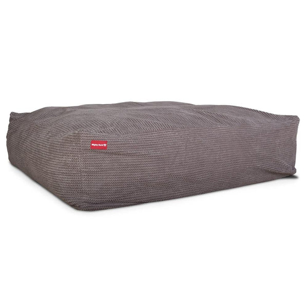 Hundepute / Puff, Memory Foam Hundeseng - Pom-pom Koksgrå
