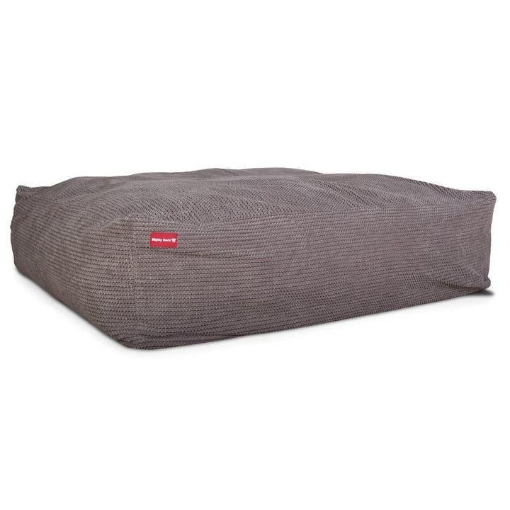 Hundepute / Puff, Memory Foam Hundeseng - Pom-pom Koksgrå