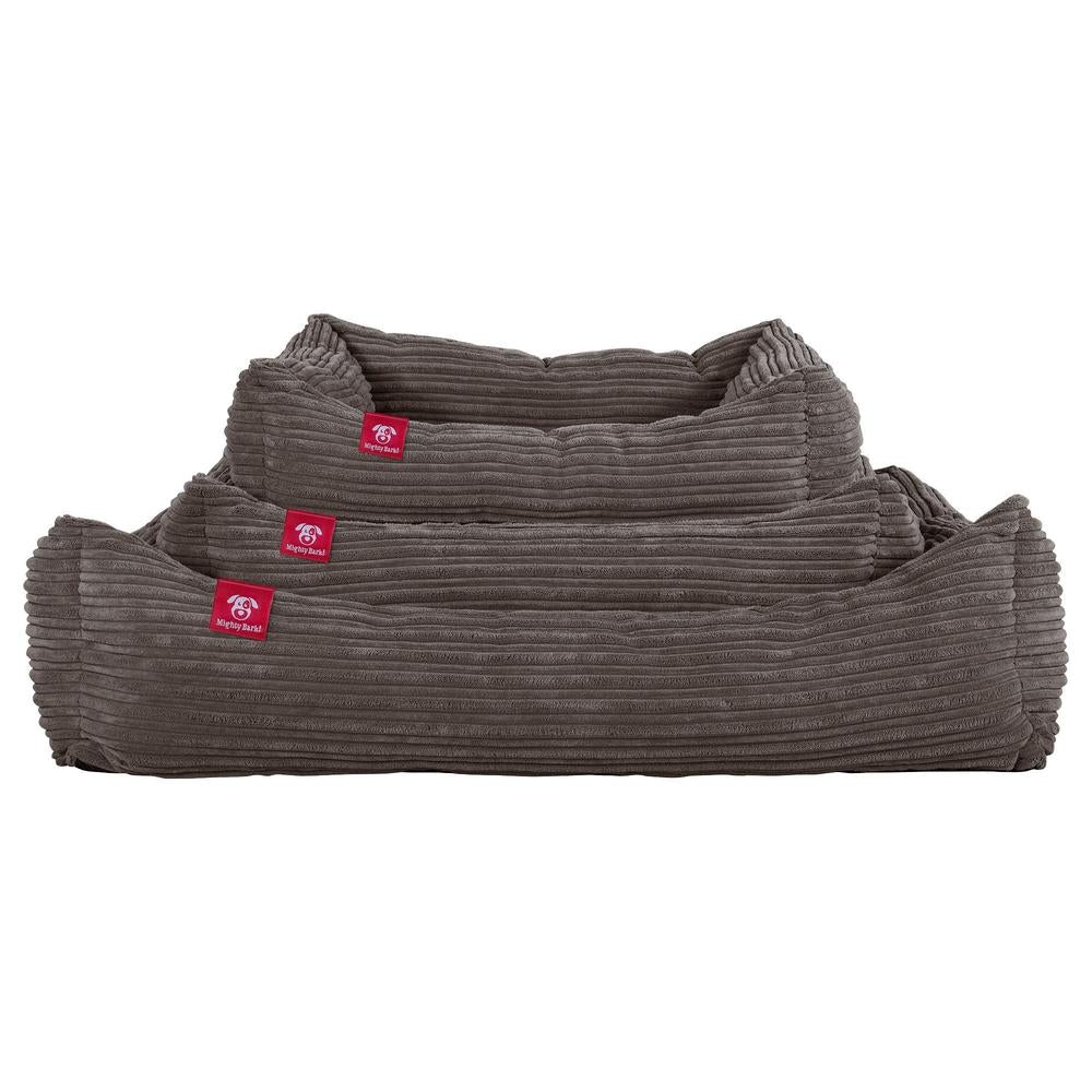 Hundekurv, Ortopedisk Memory Foam Hundeseng for Kjæledyr, Liten, Middels, Stor - Cord Grafitt